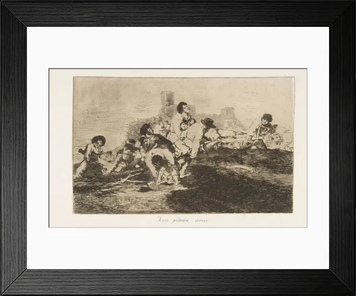Framed Print : Plate 24 from The Disasters of War (Los Desastres de la Guerra): They Framed Print : Plate 24 from The Disasters of War (Los Desastres de la Guerra): They