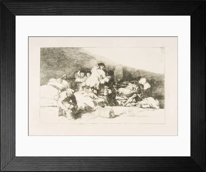 Framed Print : Plate 25 from The Disasters of War (Los Desastres de la Guerra): These too Framed Print : Plate 25 from The Disasters of War (Los Desastres de la Guerra): These too