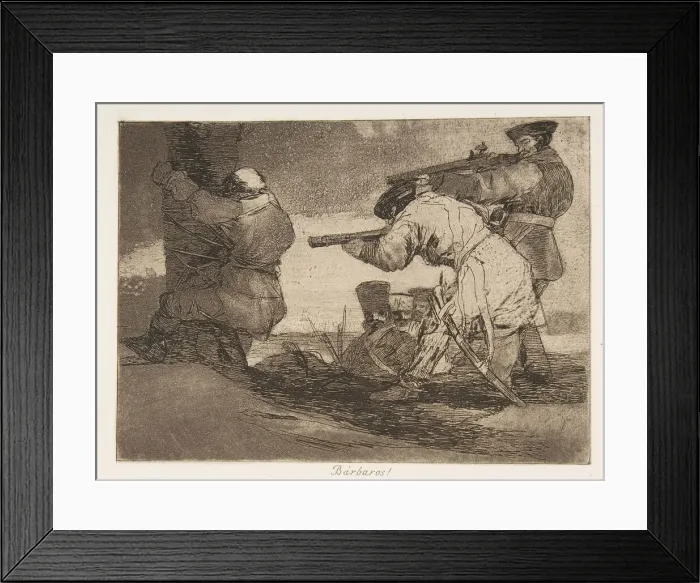Framed Print : Plate 38 from The Disasters of War (Los Desastres de La Guerra): Barba Framed Print : Plate 38 from The Disasters of War (Los Desastres de La Guerra): Barba