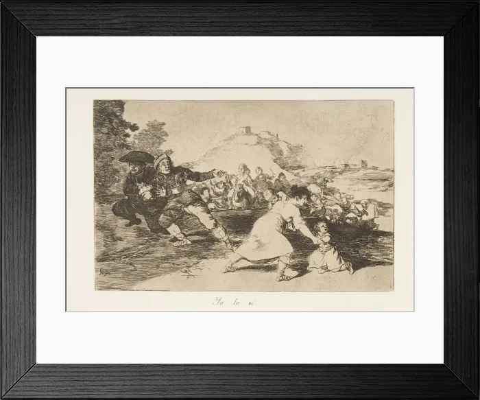 Framed Print : Plate 44 from The Disasters of War (Los Desastres de la Guerra): I saw Framed Print : Plate 44 from The Disasters of War (Los Desastres de la Guerra): I saw