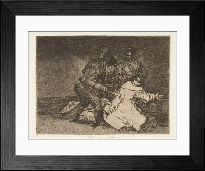 Framed Print : Plate 46 from The Disasters of War (Los Desastres de la Guerra): This Framed Print : Plate 46 from The Disasters of War (Los Desastres de la Guerra): This
