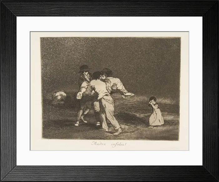 Framed Print : Plate 50 from The Disasters of War (Los Desastres de la Guerra): Un Framed Print : Plate 50 from The Disasters of War (Los Desastres de la Guerra): Un