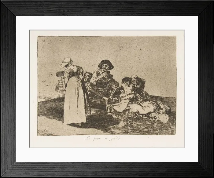 Framed Print : Plate 55 from The Disasters of War (Los Desastres de la Guerra): Th Framed Print : Plate 55 from The Disasters of War (Los Desastres de la Guerra): Th