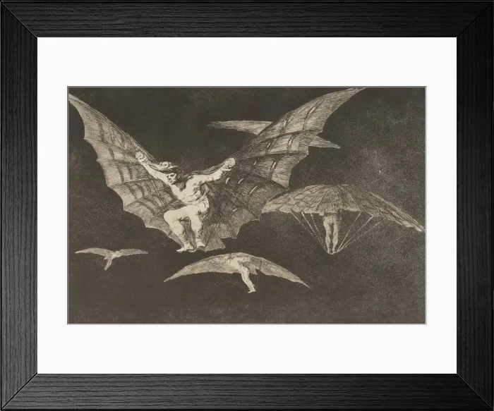 Framed Print : Plate 13 from the Disparates : A Way of Flying, ca. 1816-23 (published 1864) Framed Print : Plate 13 from the Disparates : A Way of Flying, ca. 1816-23 (published 1864)