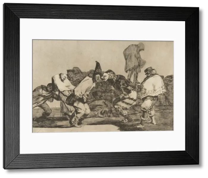 Framed Print : Plate 14 from the Disparates : Carnival Folly, ca. 1816-23 (published 1864) Framed Print : Plate 14 from the Disparates : Carnival Folly, ca. 1816-23 (published 1864)