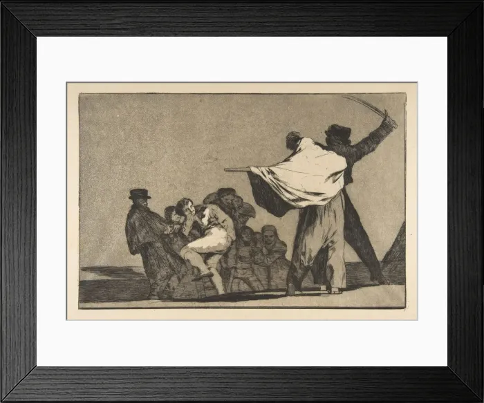 Framed Print : Plate A from the Disparates : Well-Known Folly, ca. 1816-23 (published before 1877) Framed Print : Plate A from the Disparates : Well-Known Folly, ca. 1816-23 (published before 1877)