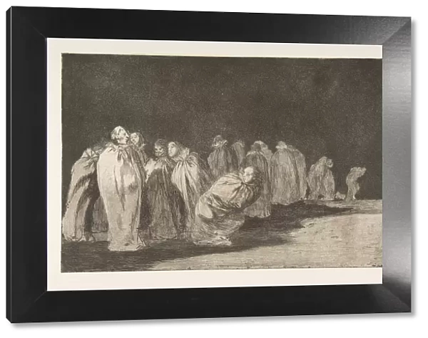 Plate 8 from the Disparates : The men in sacks, ca. 1816-23 (published 1864)