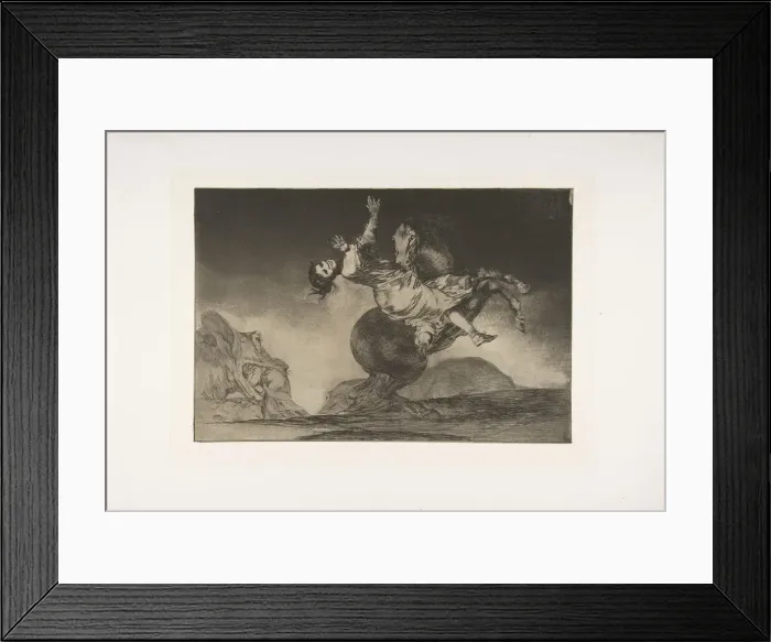 Framed Print : Plate 10 from the Disparates : The horse abductor, ca. 1816-23 (published 1864) Framed Print : Plate 10 from the Disparates : The horse abductor, ca. 1816-23 (published 1864)
