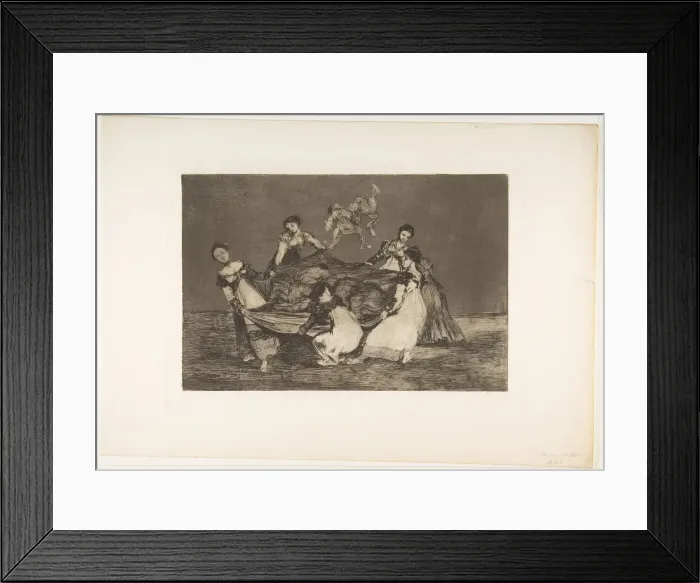 Framed Print : Plate 1 from the Disparates : Feminine folly. ca. 1816-23 (published 1864) Framed Print : Plate 1 from the Disparates : Feminine folly. ca. 1816-23 (published 1864)