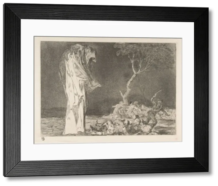 Framed Print : Plate 2 from the Disparates : Folly of Fear, ca. 1816-23 (published ca. 1848)