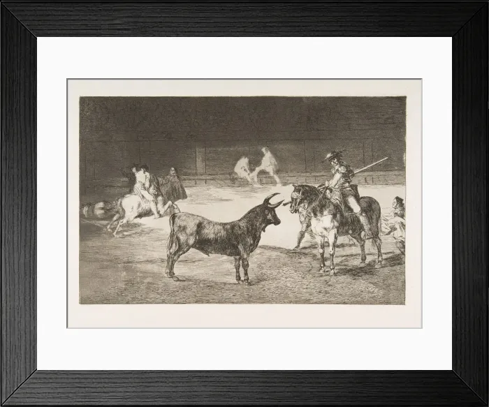Framed Print : Plate 27 from the Tauromaquia : The celebrated picador, Fernando del Toro Framed Print : Plate 27 from the Tauromaquia : The celebrated picador, Fernando del Toro