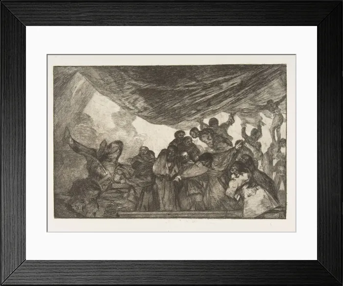 Framed Print : Plate 15 from the Disparates : Clear Folly, ca. 1816-23 (published 1864) Framed Print : Plate 15 from the Disparates : Clear Folly, ca. 1816-23 (published 1864)