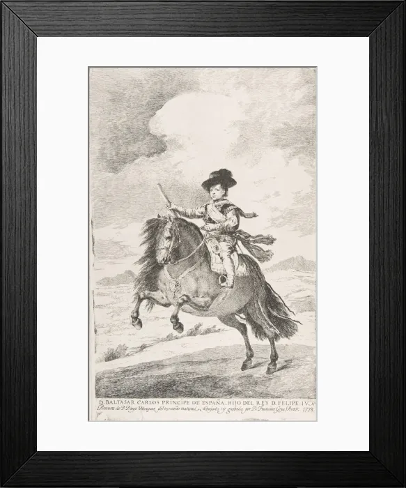 Framed Print : Baltasar Carlos, Prince of Spain and Son of Philip IV (D Framed Print : Baltasar Carlos, Prince of Spain and Son of Philip IV (D