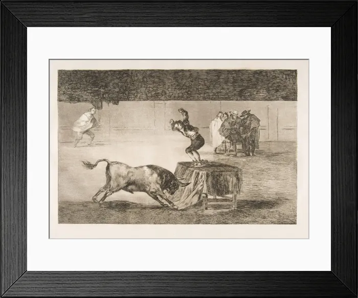 Framed Print : Plate 19 of the Tauromaquia : Another madness of his in the same ring. 1816 Framed Print : Plate 19 of the Tauromaquia : Another madness of his in the same ring. 1816
