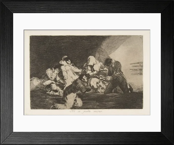 Framed Print : Plate 26 from The Disasters of War (Los Desastres de la Guerra): One Framed Print : Plate 26 from The Disasters of War (Los Desastres de la Guerra): One