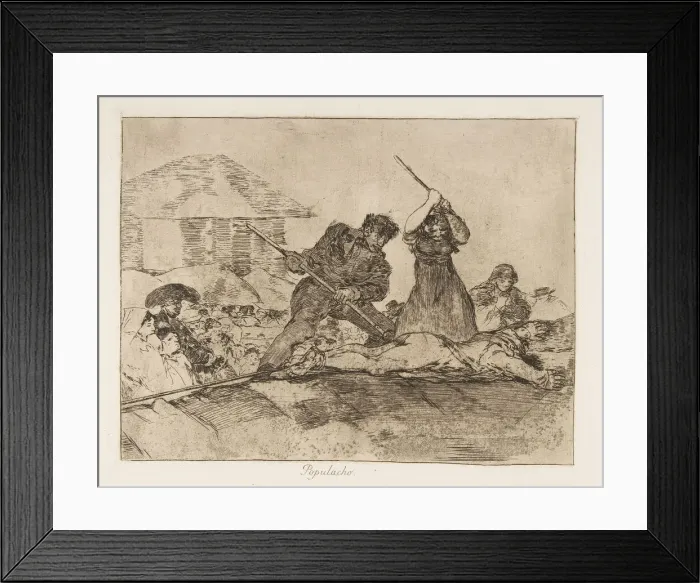 Framed Print : Plate 28 from The Disasters of War (Los Desastres de la Guerra): Rabbl Framed Print : Plate 28 from The Disasters of War (Los Desastres de la Guerra): Rabbl