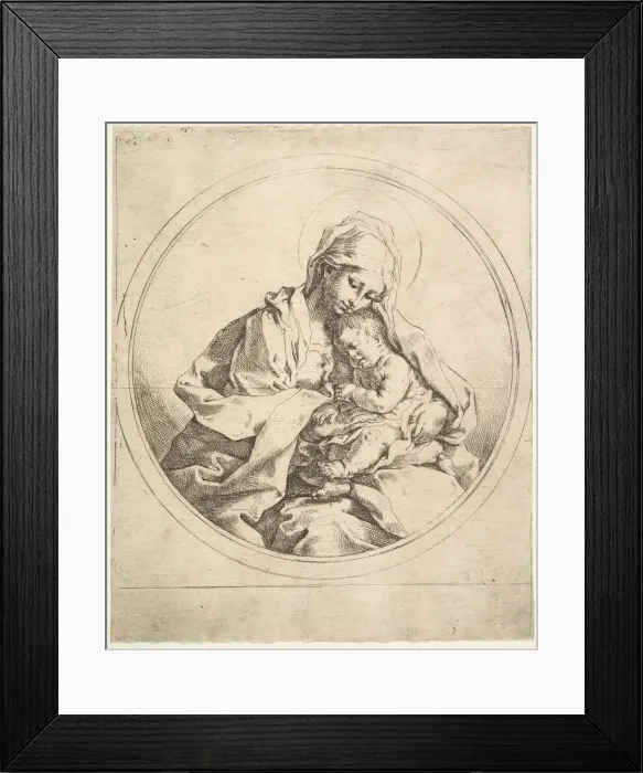 Framed Print : The Madonna and Child in the Round. Creator: Guido Reni Framed Print : The Madonna and Child in the Round. Creator: Guido Reni