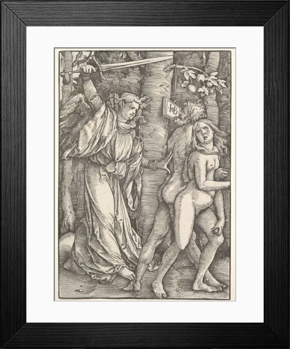 Framed Print : Expulsion from Paradise, 1514. Creator: Hans Baldung Framed Print : Expulsion from Paradise, 1514. Creator: Hans Baldung