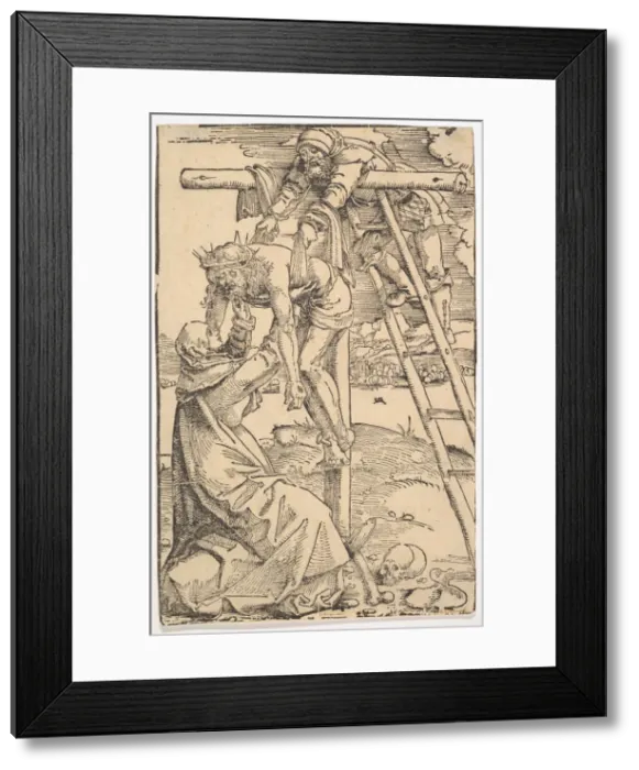 Framed Print : Descent from the Cross, 1505. Creator: Hans Baldung Framed Print : Descent from the Cross, 1505. Creator: Hans Baldung