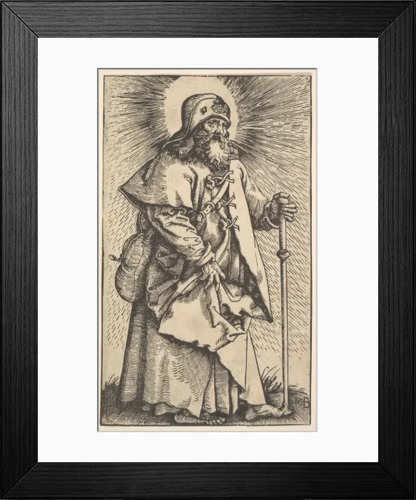 Framed Print : St. James the Greater from Christ and the Apostles, 1519. Creator: Hans Baldung Framed Print : St. James the Greater from Christ and the Apostles, 1519. Creator: Hans Baldung