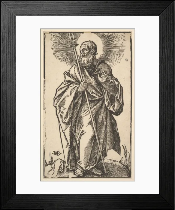 Framed Print : Saint Thomas from Christ and the Apostles, 1519. Creator: Hans Baldung Framed Print : Saint Thomas from Christ and the Apostles, 1519. Creator: Hans Baldung