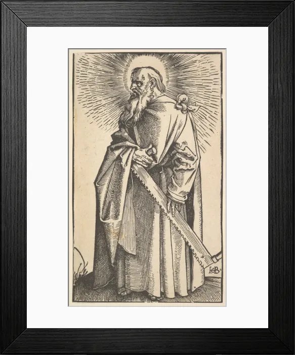 Framed Print : St. Simon from Christ and the Apostles, 1519. Creator: Hans Baldung Framed Print : St. Simon from Christ and the Apostles, 1519. Creator: Hans Baldung