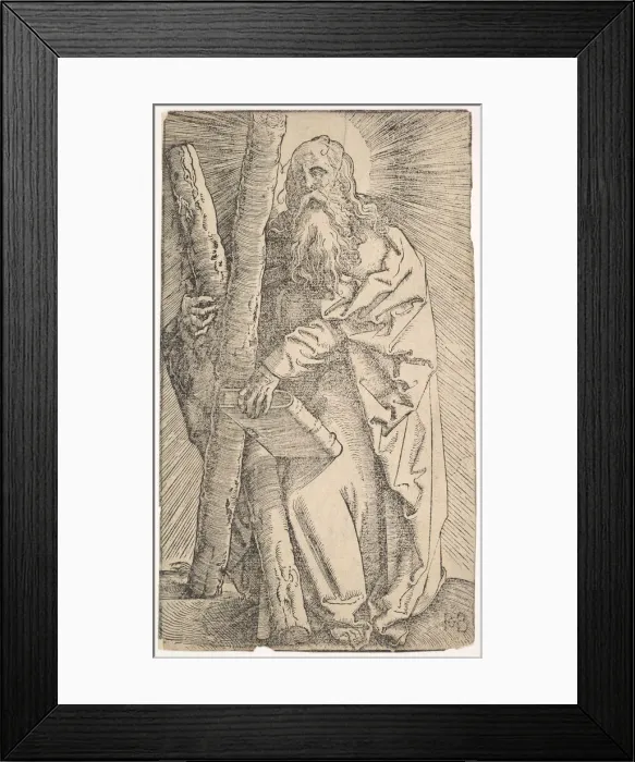 Framed Print : St. Andrew from Christ and the Apostles, 1519. Creator: Hans Baldung Framed Print : St. Andrew from Christ and the Apostles, 1519. Creator: Hans Baldung