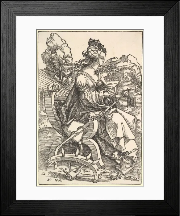 Framed Print : St. Catherine, ca. 1505. Creator: Hans Baldung Framed Print : St. Catherine, ca. 1505. Creator: Hans Baldung