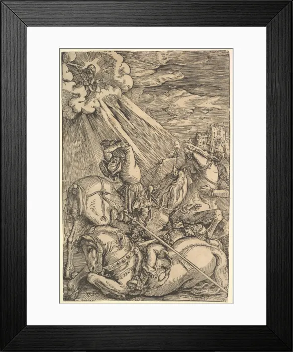 Framed Print : Conversion of Paul, ca. 1514. Creator: Hans Baldung Framed Print : Conversion of Paul, ca. 1514. Creator: Hans Baldung