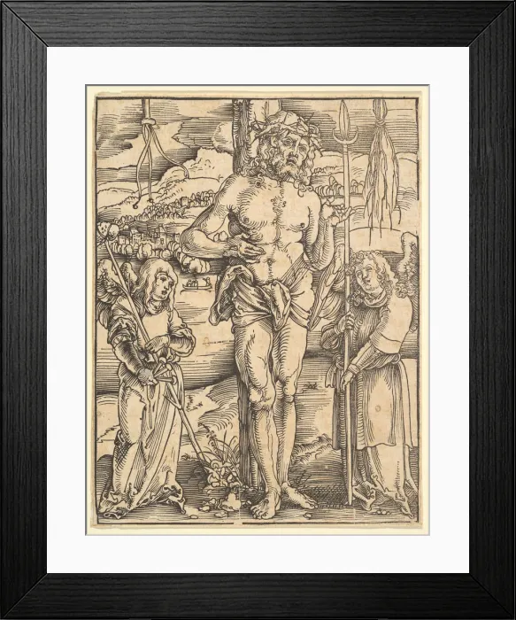 Framed Print : Man of Sorrows, from Speculum Passionis Domini Nostri Ihesu Christi, 1507 Framed Print : Man of Sorrows, from Speculum Passionis Domini Nostri Ihesu Christi, 1507