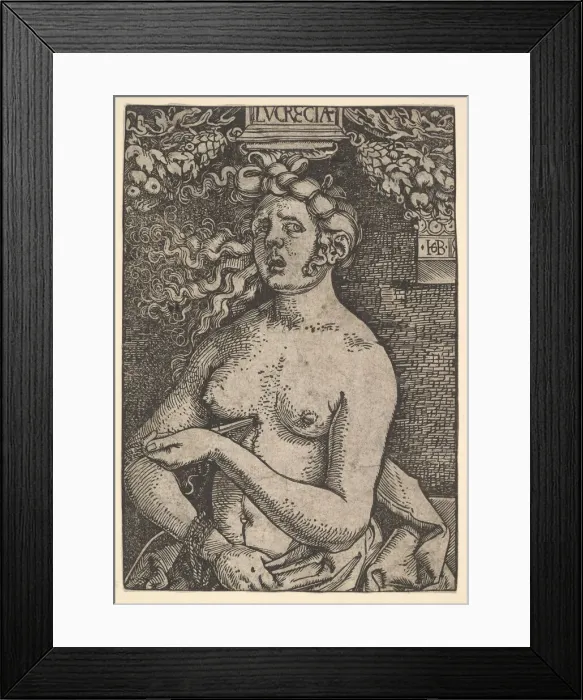 Framed Print : Lucretia, ca. 1519. Creator: Hans Baldung Framed Print : Lucretia, ca. 1519. Creator: Hans Baldung