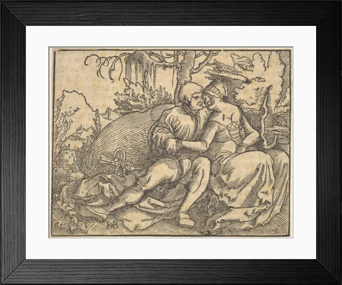 Framed Print : The Sixth of Ten Commandments, from Die zehe gebot. Creator: Hans Baldung Framed Print : The Sixth of Ten Commandments, from Die zehe gebot. Creator: Hans Baldung