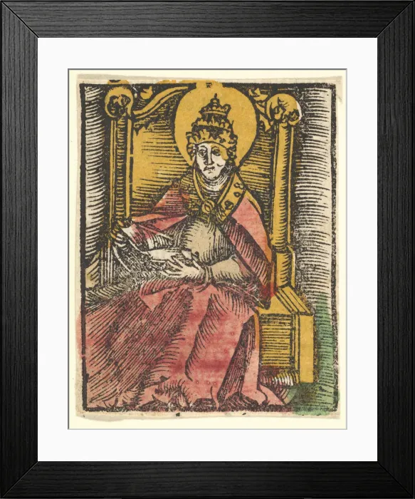Framed Print : St. Gregory (copy), after 1511. Creator: Unknown Framed Print : St. Gregory (copy), after 1511. Creator: Unknown