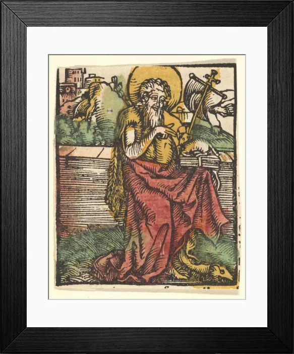 Framed Print : St. John the Baptist (copy), after 1511. Creator: Unknown Framed Print : St. John the Baptist (copy), after 1511. Creator: Unknown