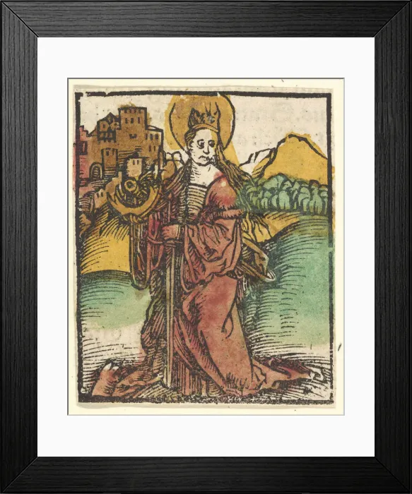 Framed Print : St. Catherine (copy), after 1511. Creator: Unknown Framed Print : St. Catherine (copy), after 1511. Creator: Unknown