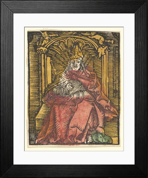 Framed Print : St. Erasmus (copy), after 1512. Creator: Unknown Framed Print : St. Erasmus (copy), after 1512. Creator: Unknown