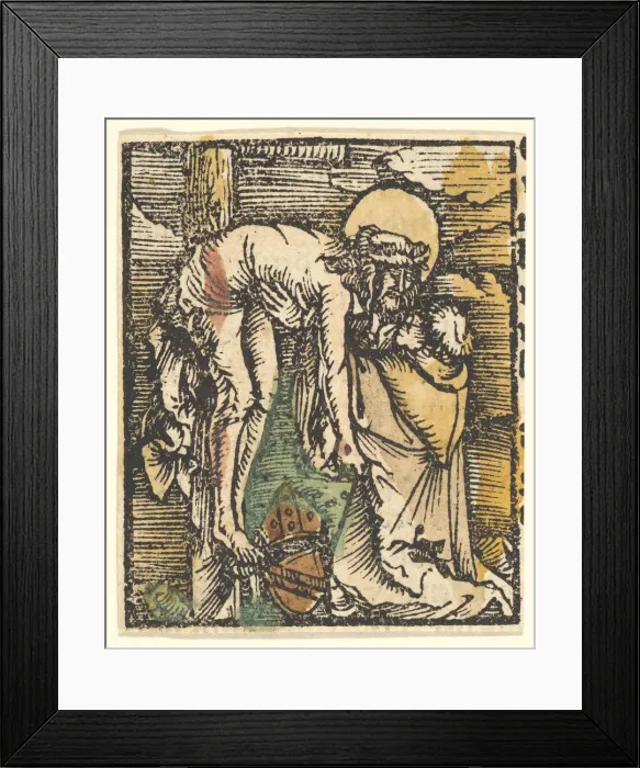 Framed Print : The Miracle of St. Bernard (copy), after 1512. Creator: Unknown Framed Print : The Miracle of St. Bernard (copy), after 1512. Creator: Unknown