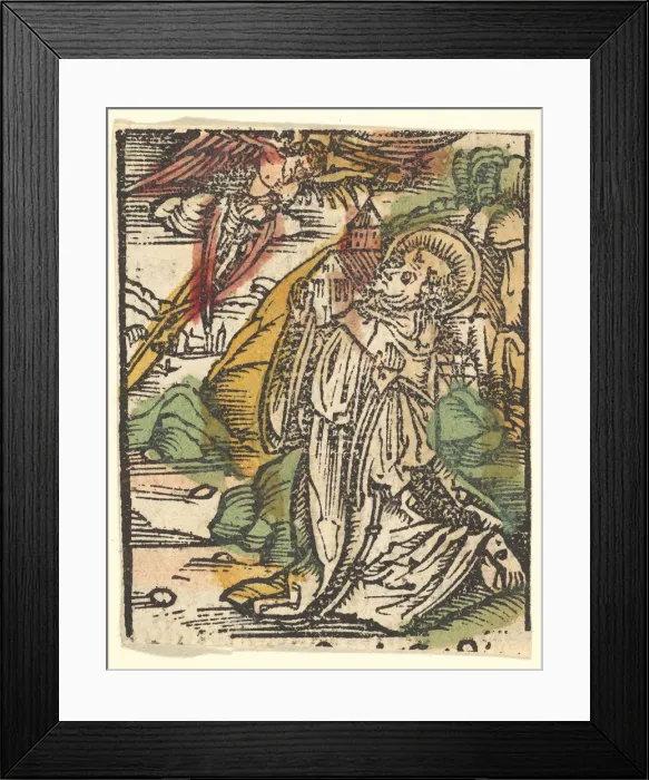 Framed Print : St. Francis (copy), after 1512. Creator: Unknown Framed Print : St. Francis (copy), after 1512. Creator: Unknown