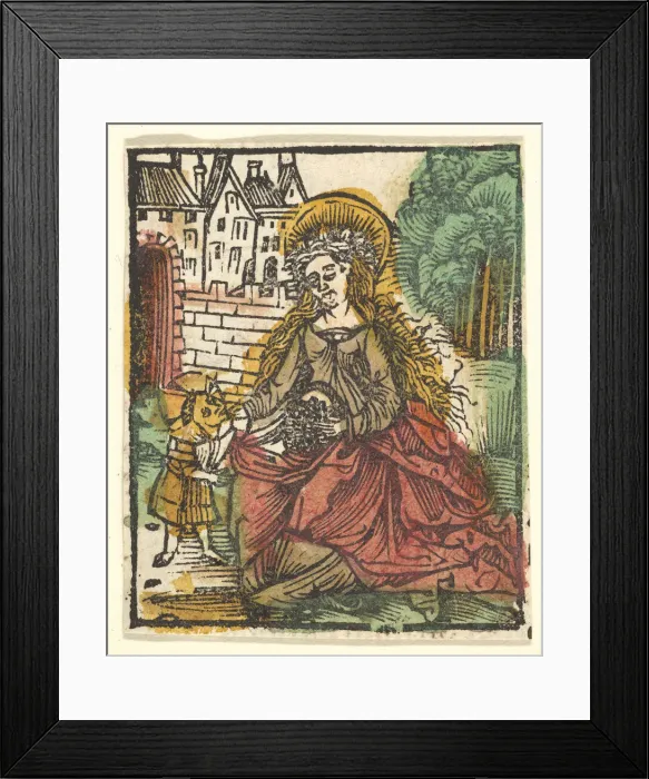Framed Print : St. Elizabeth (copy ?), after 1512. Creator: Unknown Framed Print : St. Elizabeth (copy ?), after 1512. Creator: Unknown