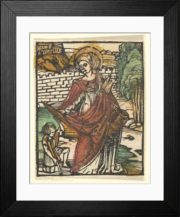 Framed Print : St. Elizabeth (adaptation), after 1512. Creator: Unknown Framed Print : St. Elizabeth (adaptation), after 1512. Creator: Unknown