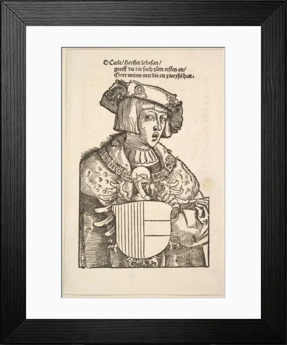 Framed Print : Portrait of Charles V. Creator: Hans Baldung Framed Print : Portrait of Charles V. Creator: Hans Baldung