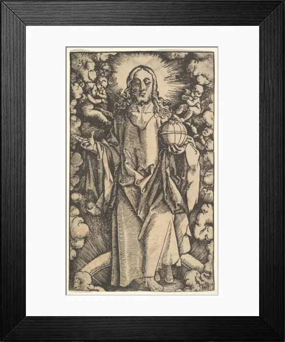 Framed Print : Christ with a Globe, 15th-16th Century. Creator: Hans Baldung Framed Print : Christ with a Globe, 15th-16th Century. Creator: Hans Baldung