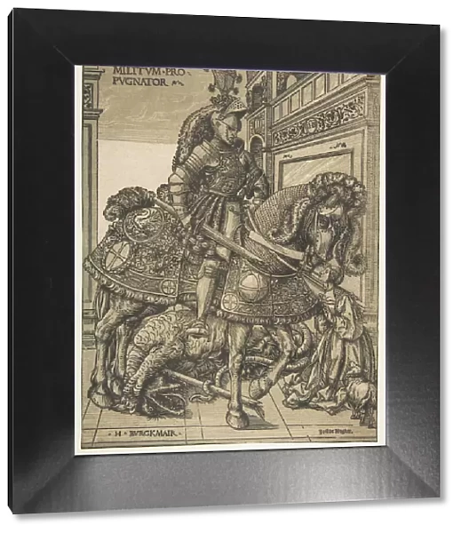 Saint George on Horseback, 1508  /  1518. Creator: Hans Burgkmair, the Elder