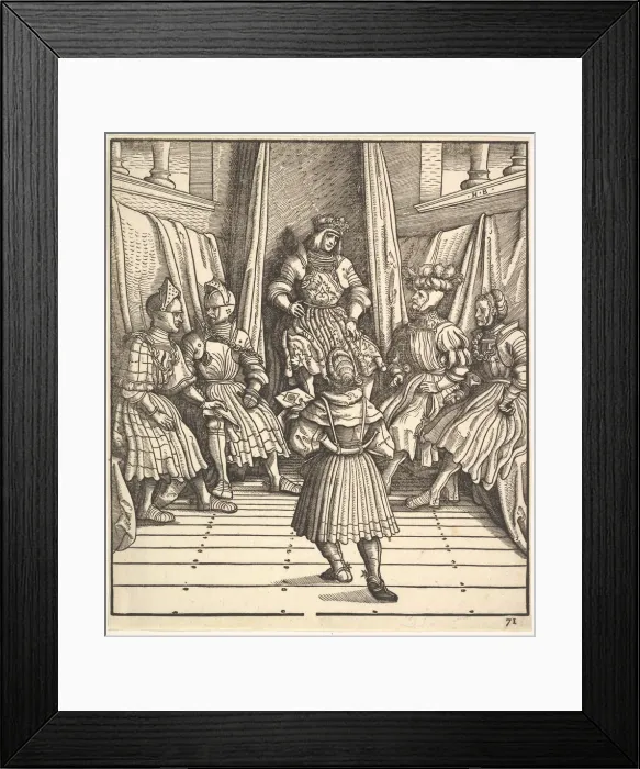 Framed Print : Illustration from The White King (Der WeiBKonig), 15th-16th Century Framed Print : Illustration from The White King (Der WeiBKonig), 15th-16th Century