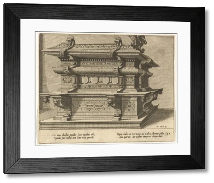Framed Print : Cœnotaphiorum (14), 1563. Creators: Johannes van Doetecum I, Lucas van Doetecum Framed Print : Cœnotaphiorum (14), 1563. Creators: Johannes van Doetecum I, Lucas van Doetecum