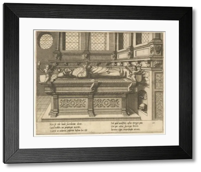 Framed Print : Cœnotaphiorum (20), 1563. Creators: Johannes van Doetecum I, Lucas van Doetecum Framed Print : Cœnotaphiorum (20), 1563. Creators: Johannes van Doetecum I, Lucas van Doetecum