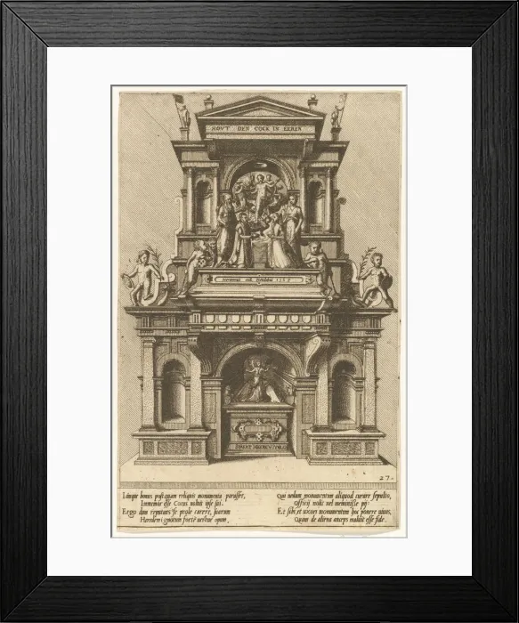Framed Print : Cœnotaphiorum (27), 1563. Creators: Johannes van Doetecum I, Lucas van Doetecum Framed Print : Cœnotaphiorum (27), 1563. Creators: Johannes van Doetecum I, Lucas van Doetecum