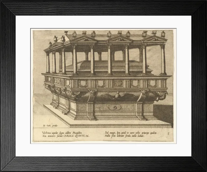 Framed Print : Cœnotaphiorum (3), 1563. Creators: Johannes van Doetecum I, Lucas van Doetecum Framed Print : Cœnotaphiorum (3), 1563. Creators: Johannes van Doetecum I, Lucas van Doetecum