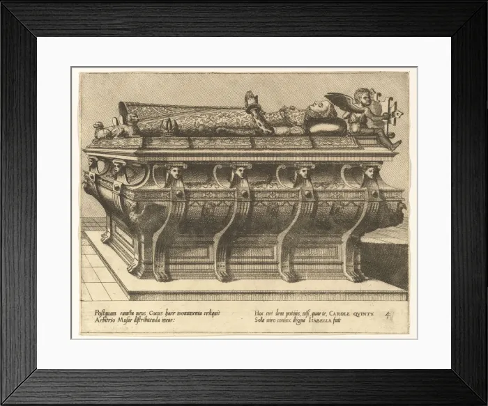 Framed Print : Cœnotaphiorum (4), 1563. Creators: Johannes van Doetecum I, Lucas van Doetecum Framed Print : Cœnotaphiorum (4), 1563. Creators: Johannes van Doetecum I, Lucas van Doetecum