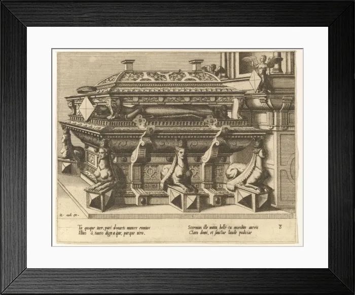 Framed Print : Cœnotaphiorum (8), 1563. Creators: Johannes van Doetecum I, Lucas van Doetecum Framed Print : Cœnotaphiorum (8), 1563. Creators: Johannes van Doetecum I, Lucas van Doetecum